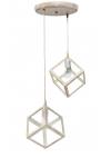 Heronia KYVOS NEW 2/L WHITE-BRONZE PENDEL ΚΡΕΜΑΣΤΟ PLASTIC
