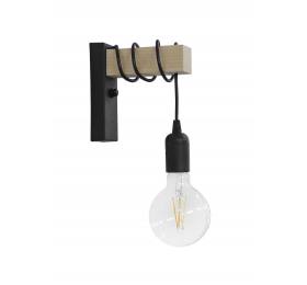 Heronia Ε/27ΑΡ SQUARE BLACK ΑΠΛΙΚΑ ΞΥΛΟ