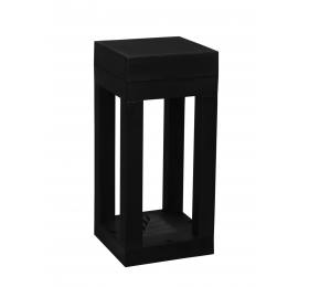 Heronia D-285 BLACK ΕΔΑΦΟΥΣ ΤΕΤΡΑΓΩΝΟ GU10 ΠΛΑΣΤΙΚΟ 16x16x35cm