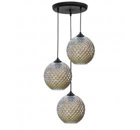 Heronia GL-5010 PENDEL 3/L BL-FUME BALL ΚΡΕΜΑΣΤΟ