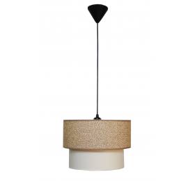 Heronia HK-10 ΚΑΦΕ-ΚΡΕΜ Φ30/25 Μοντέρνο Φωτιστικό Κρεμαστό E/27