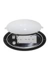 Heronia D-212 BLACK ΕΝΣΩΜΑΤΩΜΕΝΟ LED 12W ΟΒΑΛ