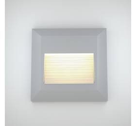 Heronia Φωτιστικό επιτοίχιο πλαφονιέρα HER-06 LED GREY εξωτερικού χώρου