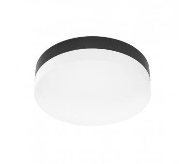 Heronia Φωτιστικό επιτοίχιο πλαφονιέρα HER-11 LED BLACK εξωτερικού χώρου