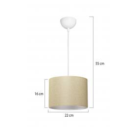 Heronia HKP-02 ΜΠΕΖ Φ22 1/L ΚΡΕΜΑΣΤΟ ΑΜΠΑΖΟΥΡ ΚΥΛΙΝΔΡΟΣ