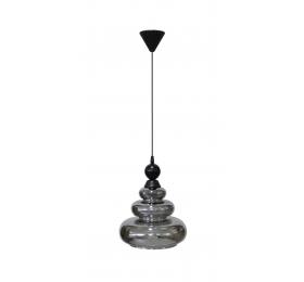 Heronia GL-6030/25 1L -B- ΜΠΙΛΙΑ PENDEL FUME Φ25 ΓΥΑΛΙΝΟ ΚΡΕΜΑΣΤΟ
