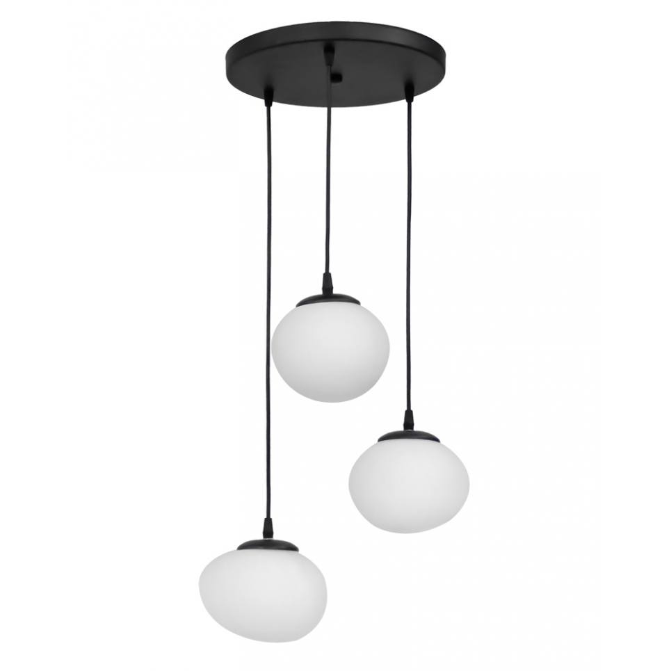 Heronia Φωτιστικό /οροφής ανισόπεδο GL-800/3L PENDEL BL-WHITE VOTSALO