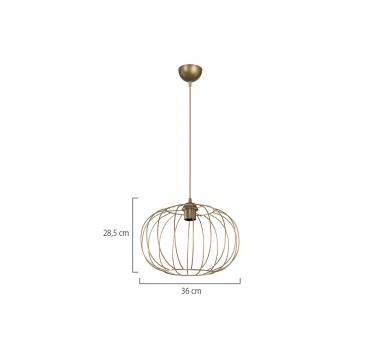Heronia DM-06 GOLD MAT 1/L ΟΒΑΛ ΚΡΕΜΑΣΤΟ