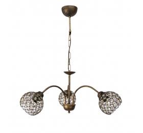 Heronia LAB/3L CHRIS BRONZE ΠΟΛΥΦΩΤΟ ΜΕ ΚΡΥΣΤΑΛΛΑ