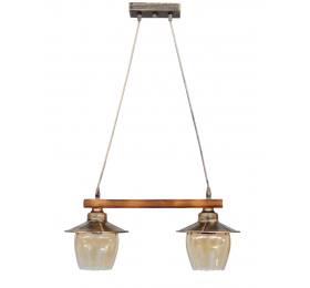 Heronia R-98CABLE WOOD RAGA 2/L BRONZE ΚΡΕΜΑΣΤΟ ΞΥΛ.ΓΥΑΛΙ ΜΕΛΙ ΜΕ ΤΑΜΠΛΑ