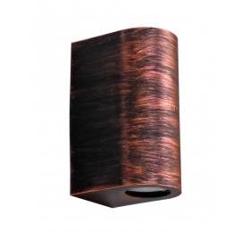 Heronia C-032 COPPER 2/L UP-DOWN ΣΠΟΤ ΚΥΛΙΝΔΡΟΣ 2XGU10