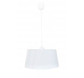 Heronia DRUM 1L WHITE Φ35 PENDEL ΚΡΕΜΑΣΤΟ ΠΛΑΣΤΙΚΟ Ε/27