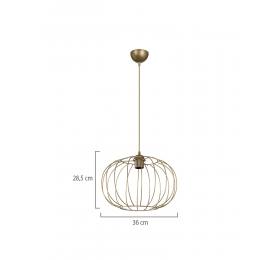 Heronia DM-06 GOLD MAT 1/L ΟΒΑΛ ΚΡΕΜΑΣΤΟ