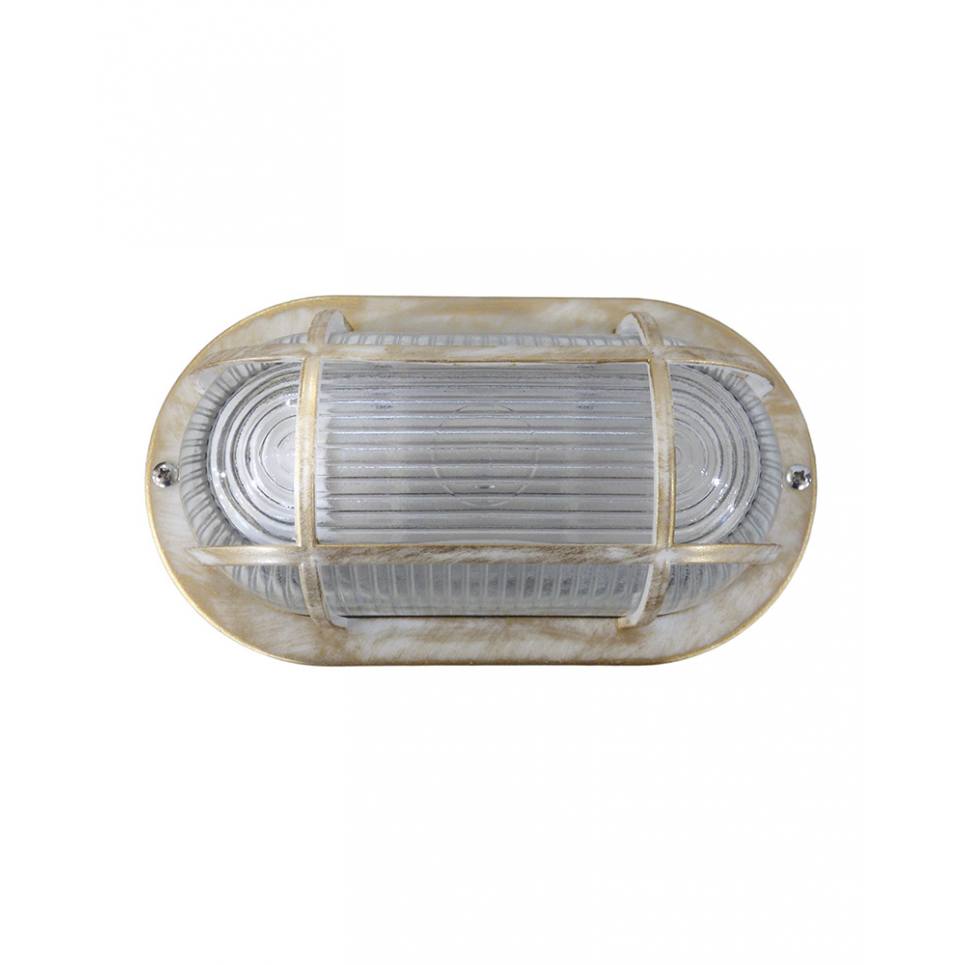 Heronia Φωτιστικό χελώνα HER-400 WHITE-BRONZE ΧΕΛΩΝΑ ΟΒΑΛ ΠΛΕΓΜΑ