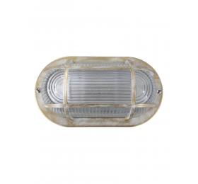 Heronia Φωτιστικό χελώνα HER-400 WHITE-BRONZE ΧΕΛΩΝΑ ΟΒΑΛ ΠΛΕΓΜΑ