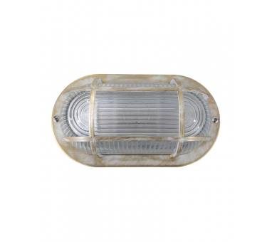 Heronia Φωτιστικό χελώνα HER-400 WHITE-BRONZE ΧΕΛΩΝΑ ΟΒΑΛ ΠΛΕΓΜΑ