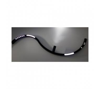 Inlight Γραμμικό φωτιστικό LED 12W 3CCT για Curved μαγνητική ράγα σε μαύρη απόχρωση D:34x2,2x2,5cm (TMC0021-Black)