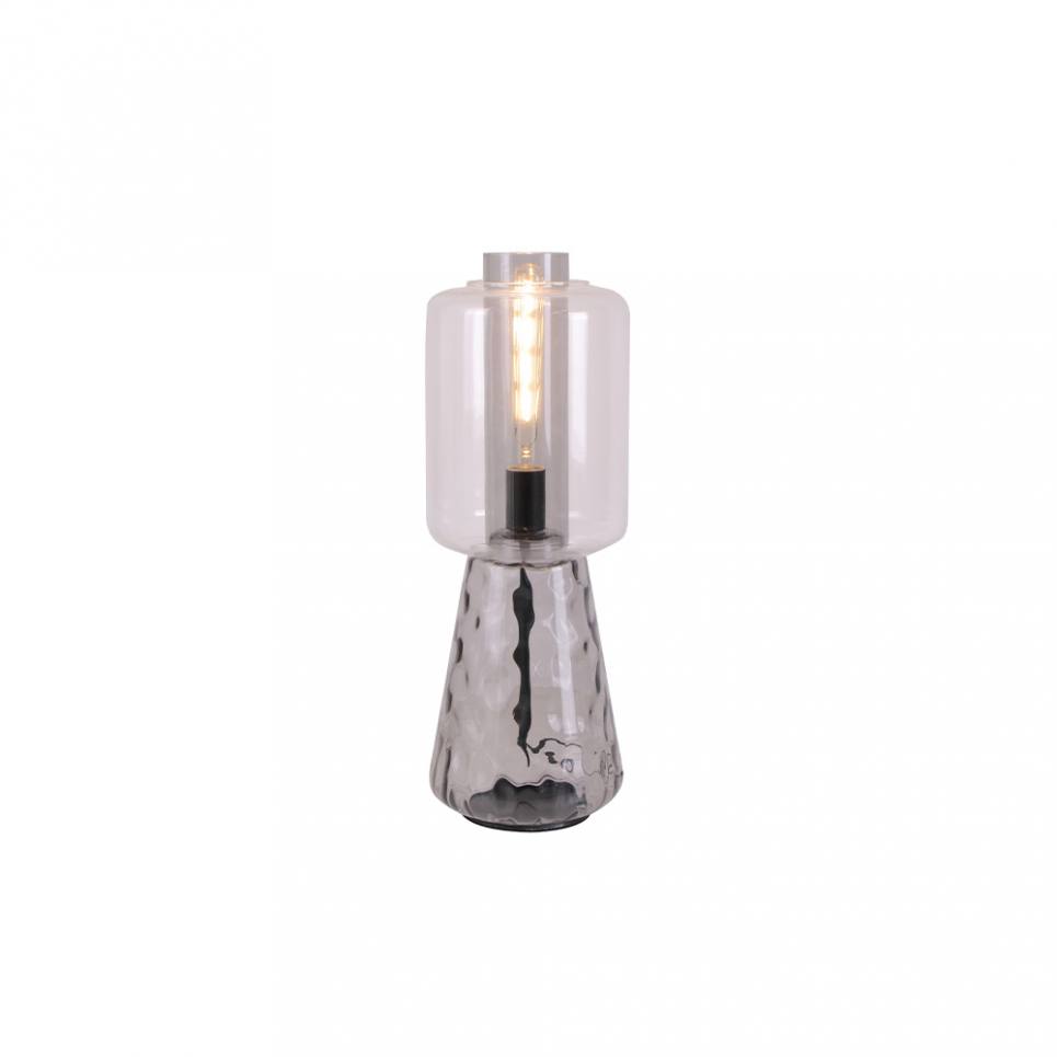Inlight Επιτραπέζιο φωτιστικό 1xE27 απο διάφανο γυαλί (3060-Smoky/transparent)