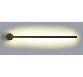 InLight Επιτοίχιο φωτιστικό LED 7W 3000K από μαύρο μέταλλο D:60cm (43014-Black)