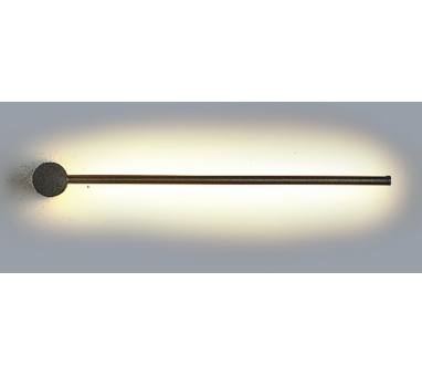 InLight Επιτοίχιο φωτιστικό LED 7W 3000K από μαύρο μέταλλο D:60cm (43014-Black)