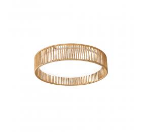 Inlight Πλαφονιέρα οροφής LED 45W 3CCT (by switch on base) από σχοινί και ακρυλικό D:53cm (42039-A)