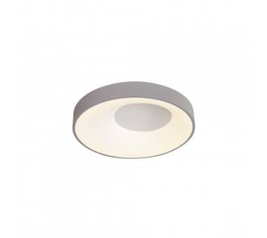 Inlight Πλαφονιέρα οροφής LED 36W 3CCT από γκρί μέταλλο και ακρυλικό D:48cm (42040-Grey)