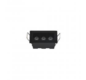 Inlight Downlight σποτ 3*3W 3CCT σε μαύρη απόχρωση (X00190B)