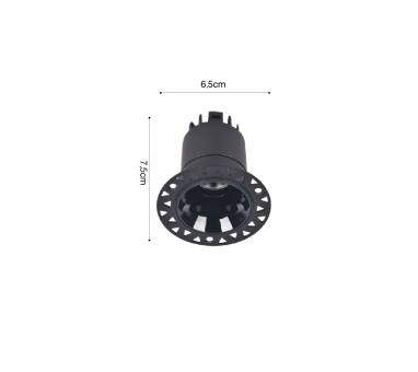 Inlight Downlight σποτ 5W 3CCT σε μαύρη απόχρωση (X00220B)