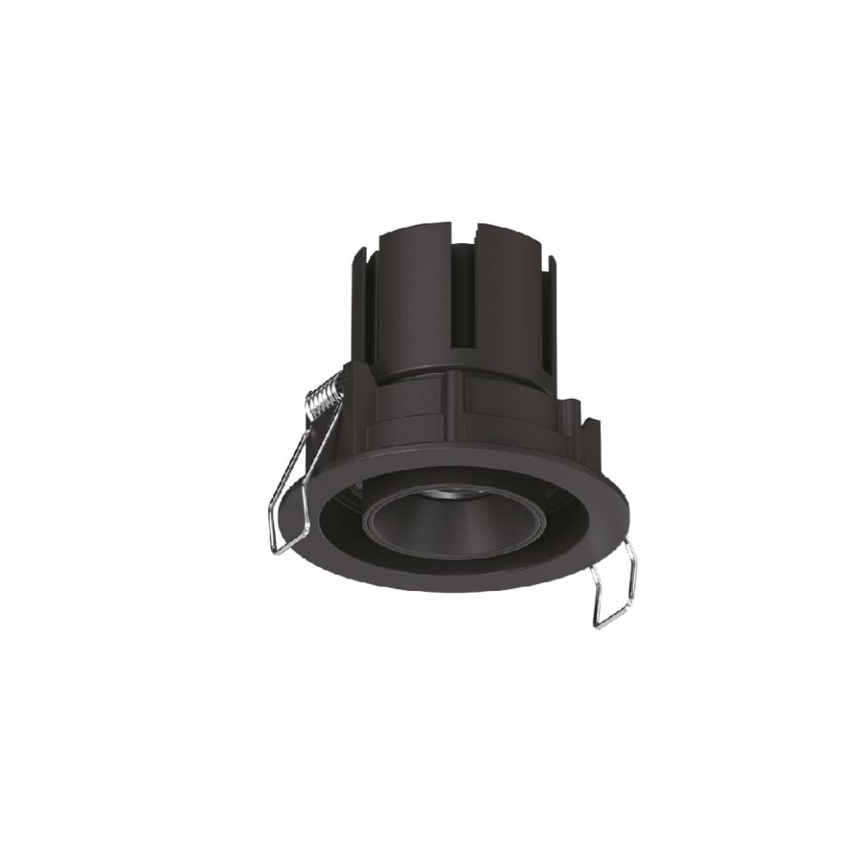 Inlight Downlight σποτ 7W 3CCT σε μαύρη απόχρωση (X00230B)