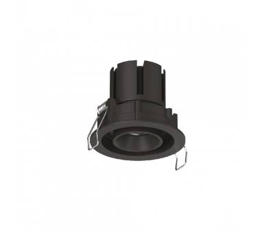 Inlight Downlight σποτ 7W 3CCT σε μαύρη απόχρωση (X00230B)