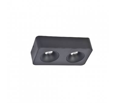 InLight Downlight Mounted σποτ 2*8W 3CCT σε μαύρη απόχρωση (X00270B)