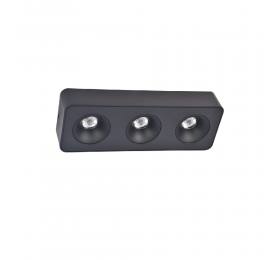 Inlight Downlight Mounted σποτ 3*8W 3CCT σε μαύρη απόχρωση (X00280B)