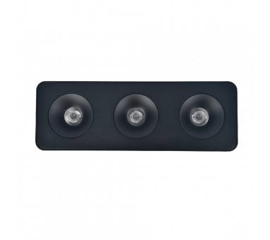 Inlight Downlight Mounted σποτ 3*8W 3CCT σε μαύρη απόχρωση (X00280B)