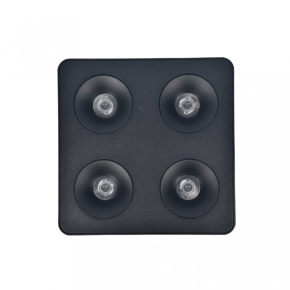 Inlight Downlight Mounted σποτ 4*8W 3CCT σε μαύρη απόχρωση (X00290B)