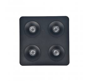 Inlight Downlight Mounted σποτ 4*8W 3CCT σε μαύρη απόχρωση (X00290B)