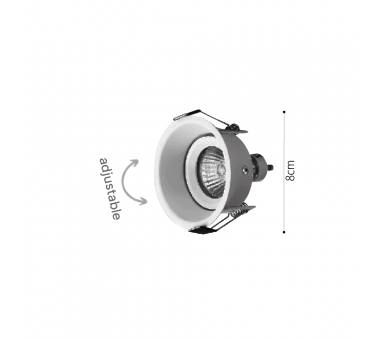 Inlight Downlight σποτ GU10 σε μαύρη απόχρωση (X0010-Black)