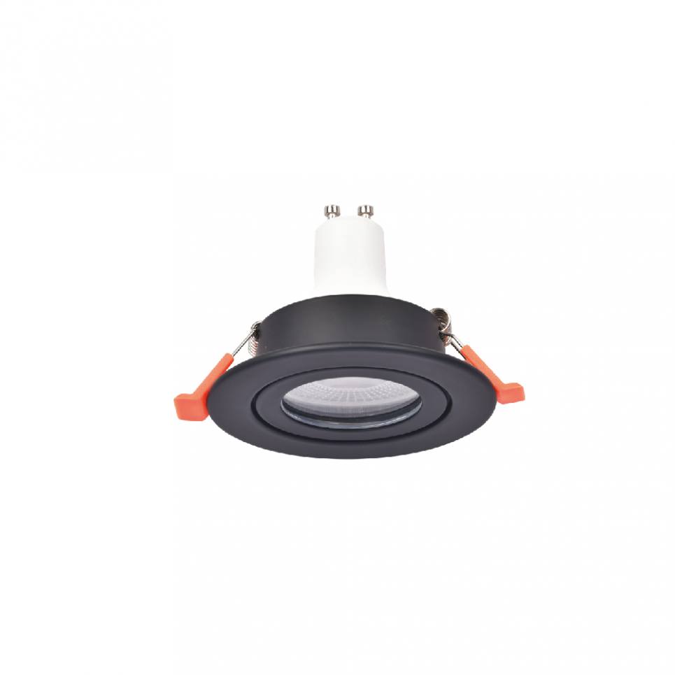 Inlight Downlight σποτ GU10 σε μαύρη απόχρωση (X00350B)