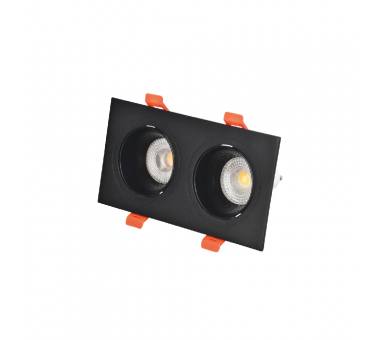 Inlight Downlight σποτ GU10 σε μαύρη απόχρωση (X00330B)
