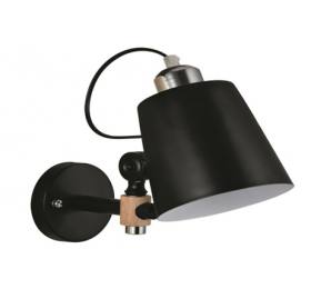 Home Lighting YQ-4003 SAM BLACK METAL-WOOD WALL LAMP 1Ε1