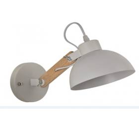 Home Lighting YQ-4004 POL WHITE METAL-WOOD WALL LAMP 1Ε1
