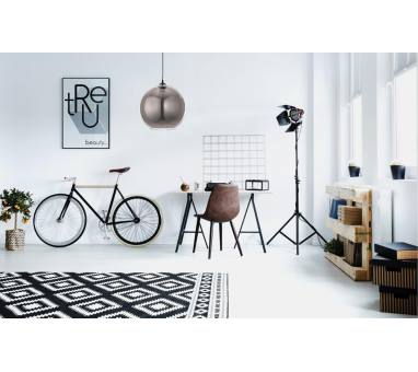 InLight Κρεμαστό φωτιστικό από φιμέ γυαλί 1XE27 D:30cm (4355-Α)