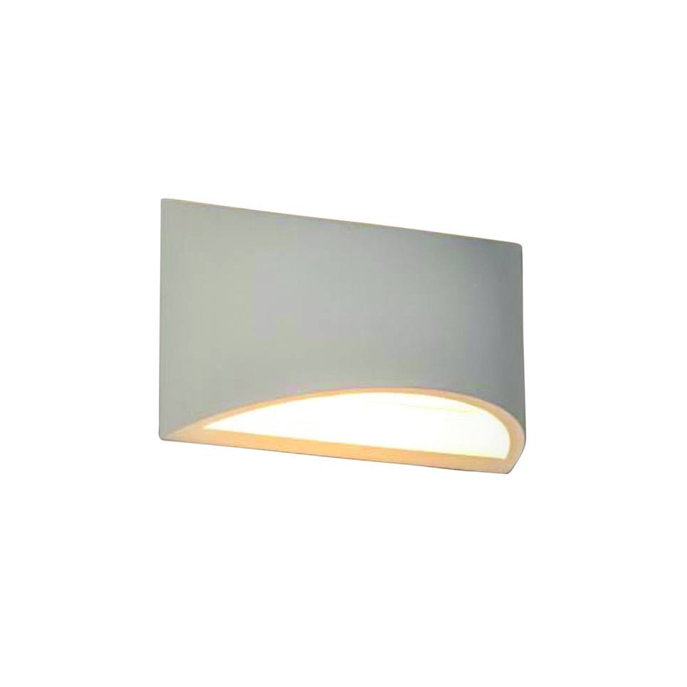InLight Επιτοίχιο φωτιστικό λευκό από γύψο 1XG9 D:20cm (43415)