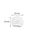 InLight Επιτοίχιο φωτιστικό λευκό από γύψο 1XE27 D:15cm (43421)