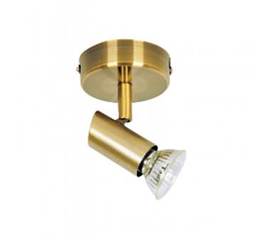 InLight Επιτοίχιο σποτ από μέταλλο σε οξυντέ απόχρωση 1XGU10 D:8cm (9075-1Φ-Οξυντέ)