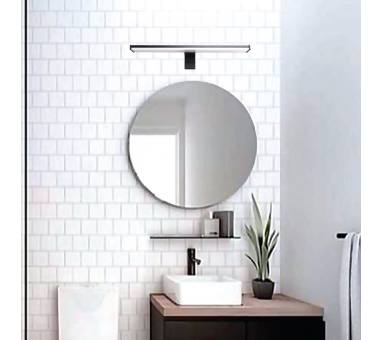 InLight Επιτοίχιο φωτιστικό LED 8W 4000K από πλαστικό σε μαύρη απόχρωση D:40cm (1047-Β)