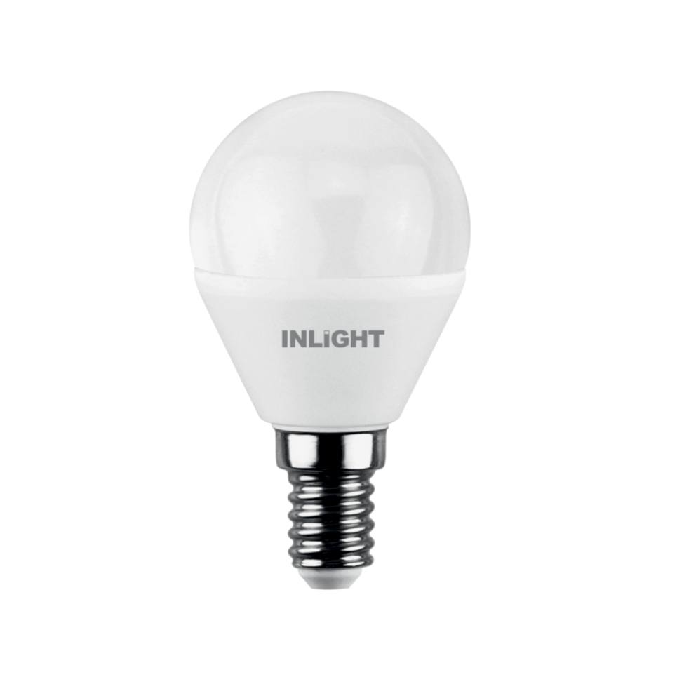 InLight E14 LED G45 8watt 4000K Φυσικό Λευκό (7.14.08.14.2)