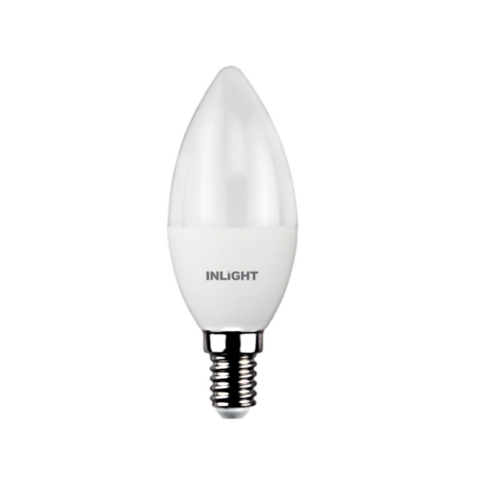InLight E14 LED C37 8watt 4000Κ Φυσικό Λευκό (7.14.08.13.2)