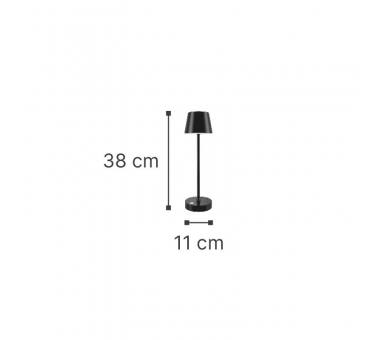 it-Lighting Tahoe Rechargeable LED 2W 3CCT Touch Table Lamp White D:38cmx11cm (80100220)