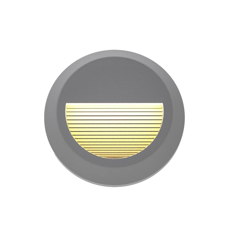 it-Lighting Maroon LED 2W 3CCT Outdoor Wall Lamp Grey D:15cmx2.7cm (80201630)