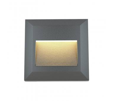 it-Lighting Salmon LED 2W 3CCT Outdoor Wall Lamp Anthracite CCT D:12.4cmx12.4cm (80201840)